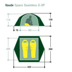 VAUDE SPACE SEAMLESS 2-3P - Kuppelzelt -Freien Camping Geschäft 5637736449 dvmemuc space seamless 23p vaude 24
