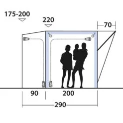 Outwell PARKVILLE 200SA - Busvorzelt -Freien Camping Geschäft 5638031663 m parkville 200sa outwell 24
