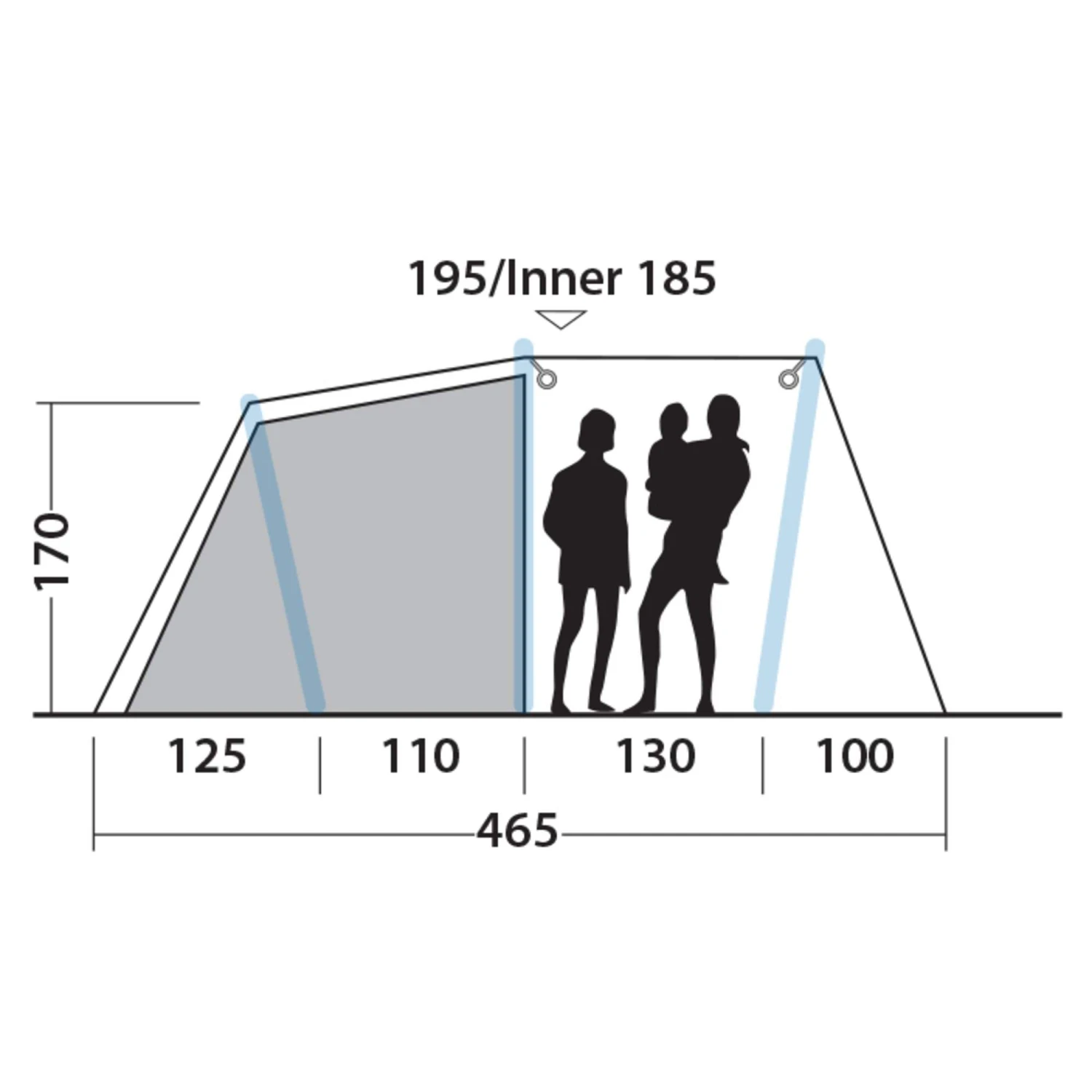 Outwell STARHILL 4A - Familienzelt 20 Outwell STARHILL 4A - Familienzelt – Bild 18