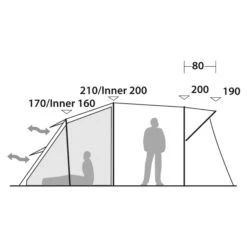 Robens WOLF MOON 5XP - Familienzelt -Freien Camping Geschäft 5638037126 k wolf moon 5xp robens 24